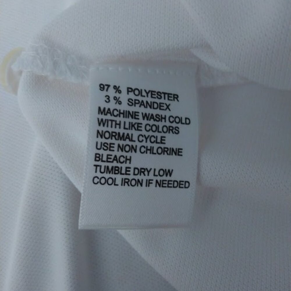Greg Norman Golf Polo Shirt Mens XXL White Logo Play Dry Tech Performance NWT - Picture 11 of 12